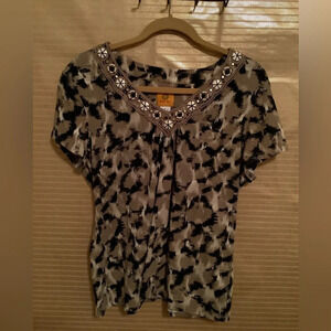 RUBY RD~EXOTIC BLOUSE~LG